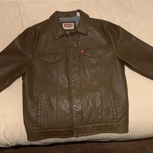 Brown Medium Levi's Faux Leather Jacket